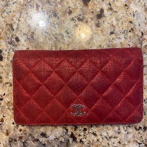 Red Chanel Wallet